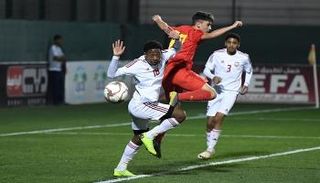 منتخب الإمارات للناشئين ضد نظيره البلجيكي 