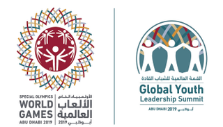 شعار القمة العالمية للشباب القادة والأولمبياد الخاص أبوظبي 2019