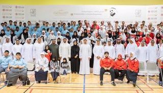 خالد بن زايد يستقبل أبطال مؤسسة زايد العليا لاعبي الأولمبياد الخاص