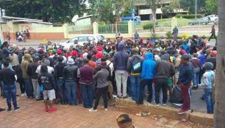 تجمع احتجاجي في العاصمة السودانية - أرشيفية