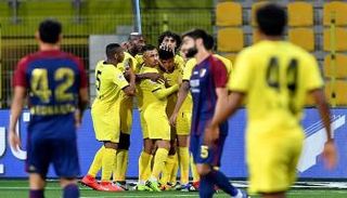 من مباراة الوصل والوحدة