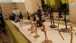 بعض أعمال النحات العراقي حسن العبادي