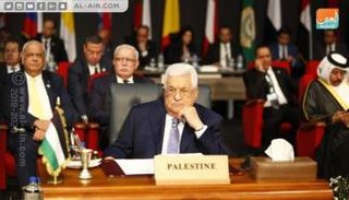 الرئيس الفلسطيني محمود عباس خلال كلمته بالقمة العربية الأوروبية