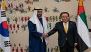 محمد بن زايد يزور البرلمان في كوريا الجنوبية