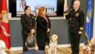 كلب بوش الأب يبدأ عملا جديدا.. الترويح عن المحاربين