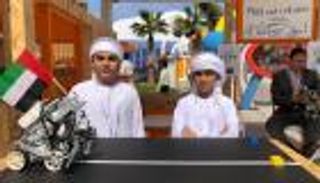 طفلان إماراتيان يبتكران روبوت لإجراء عمليات حسابية