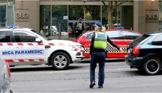 حادثة سابقة لإطلاق نار خارج مبنى الشرطة الفيدرالية الأسترالية