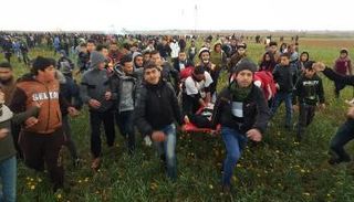 أحد المصابين في الجمعة الـ49 لمسيرات العودة