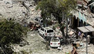 الهجوم الإرهابي في مقديشو خلّف دمارا واسعا