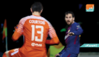 إنفوجراف.. كورتوا ممر برشلونة لحسم لقب الليجا