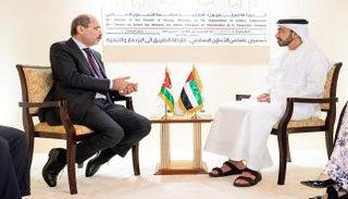 الشيخ عبدالله بن زايد آل نهيان ووزير الخارجية الأردني أيمن الصفدي