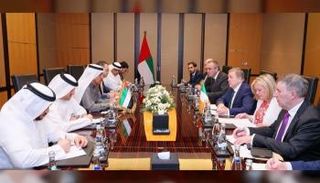 المنصوري يبحث تنمية الشراكة الاقتصادية والتجارية مع أيرلندا