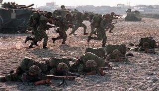 جانب من التدريبات المشتركة السابقة بين كوريا الجنوبية وأمريكا