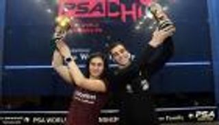 المصريان فرج والشربيني يتوجان ببطولة العالم للإسكواش