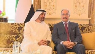الشيخ محمد بن زايد يلتقي المشير خليفة حفتر في أبوظبي