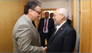 لقاء سابق بين راشد الغنوشي وحافظ السبسي- أرشيفية