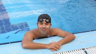 جانب من تدريب منتخب مصر للسباحة لأصحاب الهمم