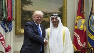 الشيخ محمد بن زايد آل نهيان ودونالد ترامب