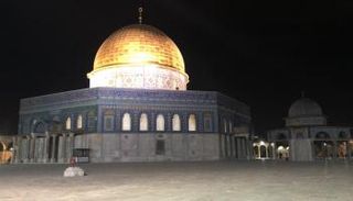 قبة الصخرة المشرفة فجر اليوم