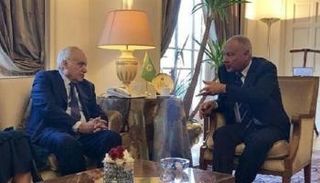 الأمين العام للجامعة العربية والمبعوث الأممي إلى ليبيا