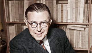 الفيلسوف الفرنسي الشهير جان بول سارتر