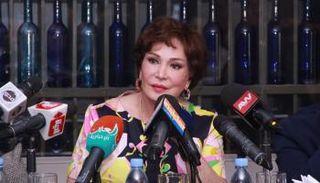 النجمة لبلبة خلال الندوة