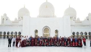 الوفد النيوزلندي في جامع الشيخ زايد