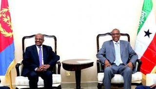 وزير الخارجية الإريتري مع نظيره في أرض الصومال 