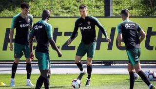 كريستيانو رونالدو في تدريبات البرتغال