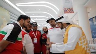 المتطوعون يدعمون الحدث
