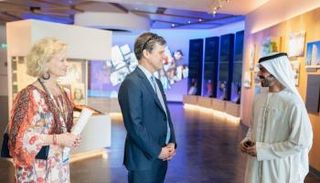 رئيس الأولمبياد الخاص أثناء زيارته واحة الكرامة