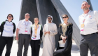 أميرة لوكسمبورج تزور واحة الكرامة في أبوظبي