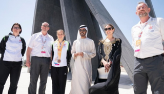 أميرة لوكسمبورج تزور واحة الكرامة في أبوظبي
