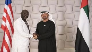الشيخ محمد بن زايد آل نهيان يستقبل جورج ويا