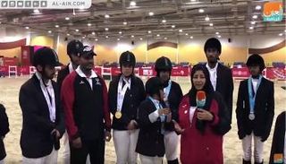 أبطال منتخب الإرادة الإماراتي للفروسية
