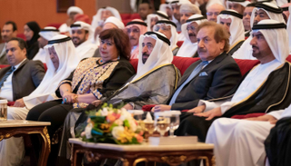 سلطان القاسمي خلال افتتاح "أيام الشارقة المسرحية"