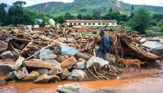 جانب من أضرار الإعصار "إيداي" في زيمبابوي