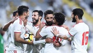 فرحة لاعبي المنتخب الإماراتي