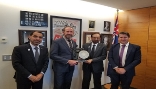 وفد إماراتي يلتقي وزير العدل النيوزيلندي