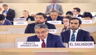 عبيد سالم الزعابي المندوب الدائم للإمارات لدى الأمم المتحدة في جنيف