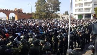 من مظاهرة سابقة لمعلمي المغرب - أرشيفية