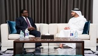 لقاء الشيخ عبدالله بن زايد آل نهيان ووزير خارجية زامبيا