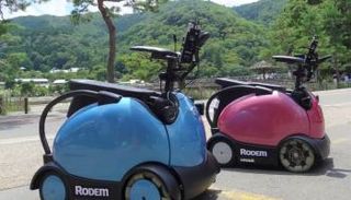 يسير السكوتر بسرعة 6 كيلومترات في الساعة