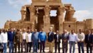 بالصور.. رئيس الوكالة الأمريكية يشهد الاحتفال بمشروع معبد كوم أمبو