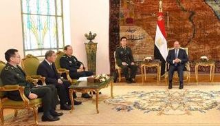 السيسي يستقبل وزير الدفاع الصيني
