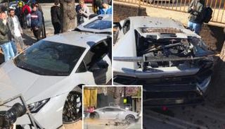 السائق فقد السيطرة على السيارة الخارقة