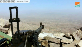 نقطة قتال بإحدى جبهات الضالع اليمنية
