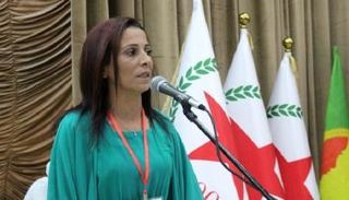 عائشة حسو، الرئيسة المشتركة لحزب الاتحاد الديمقراطي