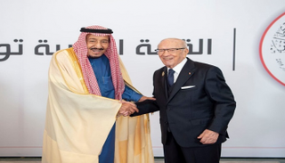 الملك سلمان ورئيس تونس