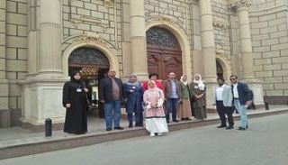 وفد جمعية الصحفيين الإماراتيين خلال زيارته مصر